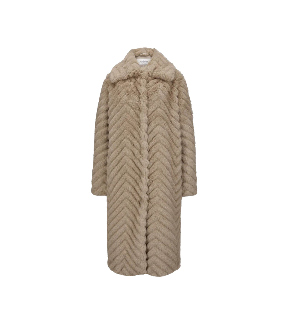MILESTONE Kunstpelz-Mantel