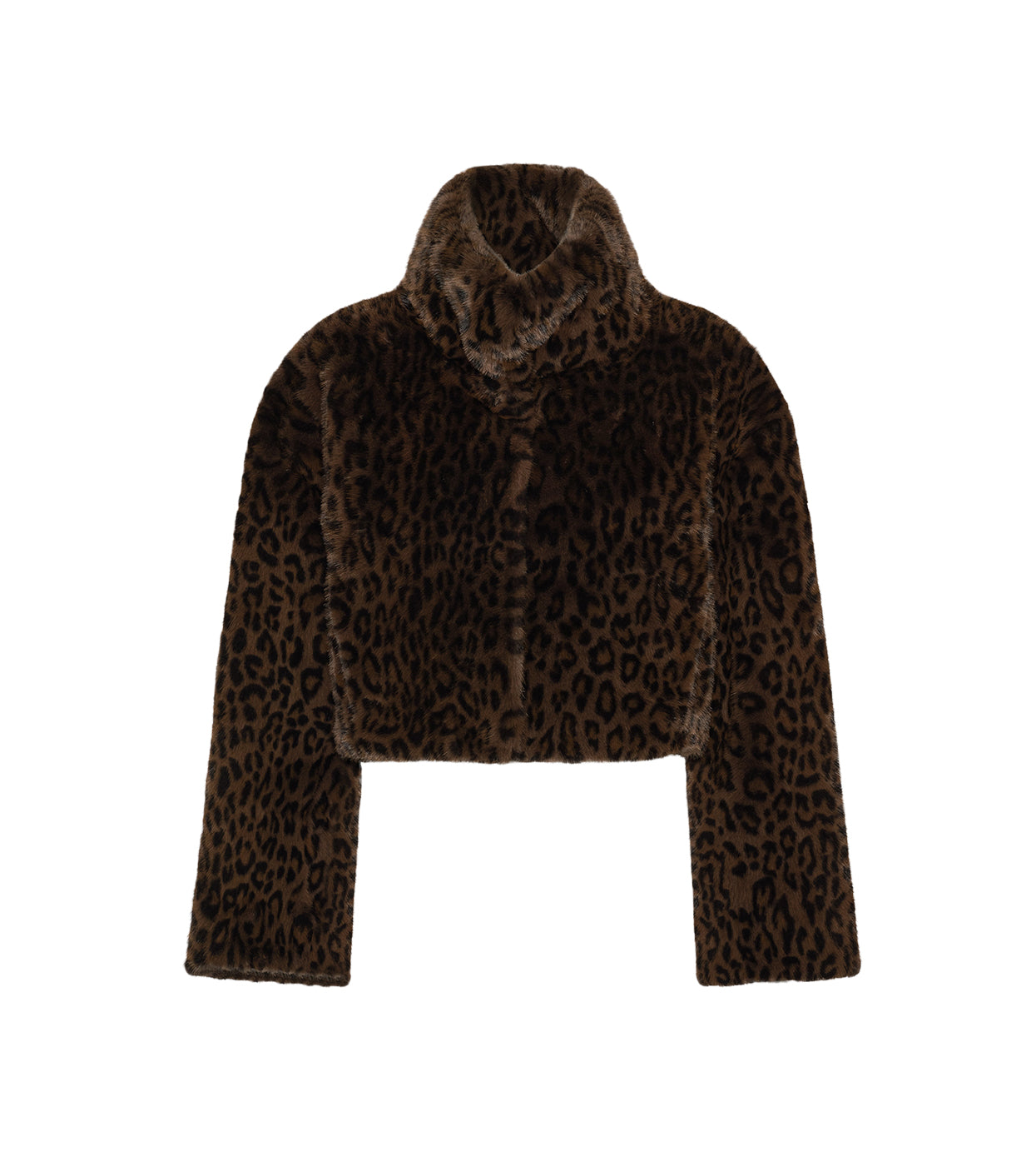 ROTATE Faux Fur Crop Jacket
